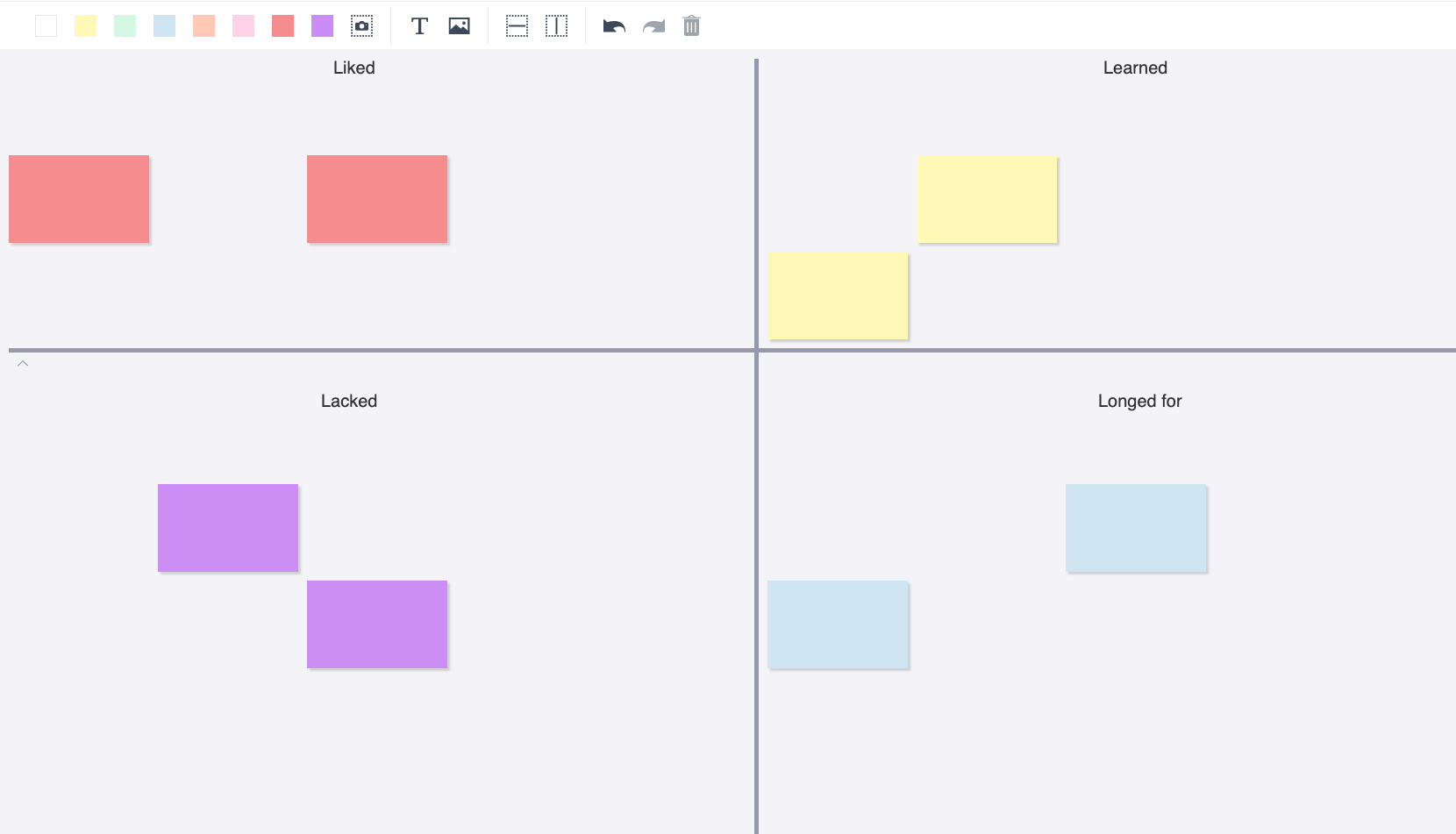 CardBoard | User Story Mapping | 4Ls Retrospective