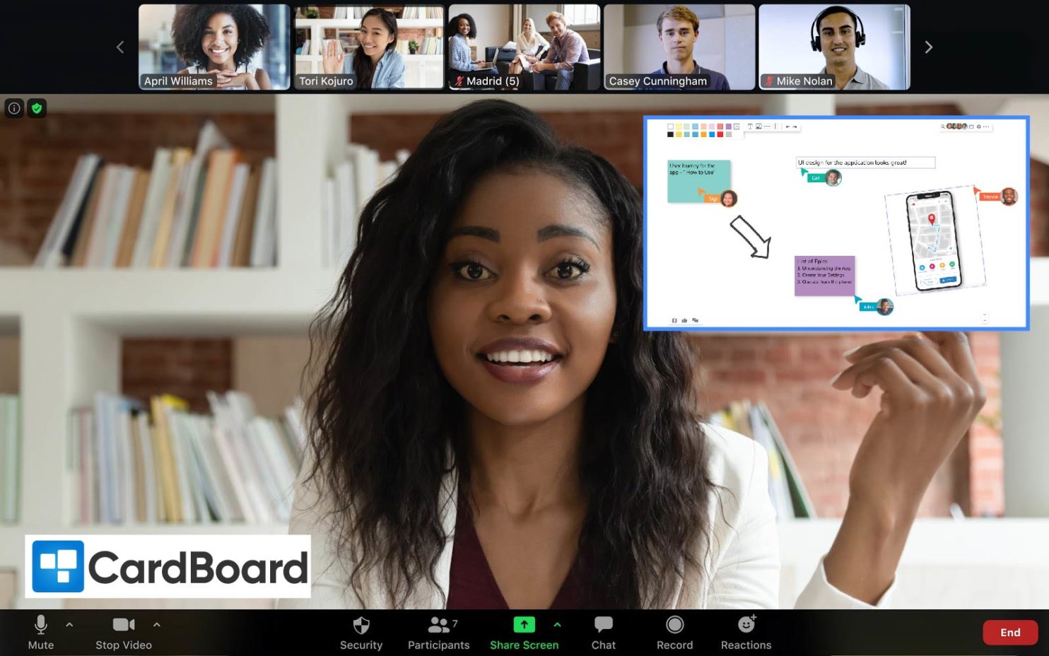 Using online whiteboards to improve your Zoom experience | CardBoard